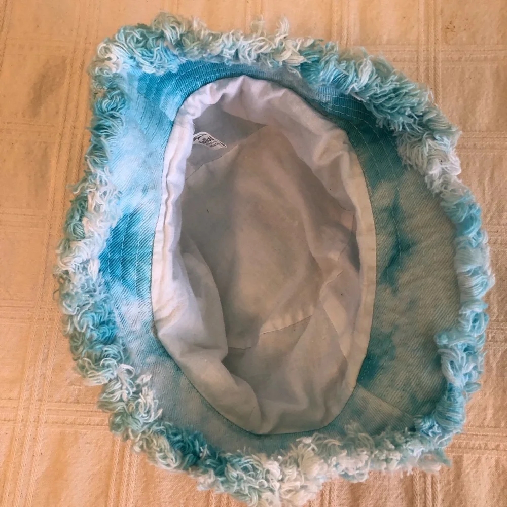 vtg Seawold tiedye blue toddler bucket hat 100% cotton